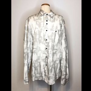 Marc Ecko Gray Geometric Design Shirt